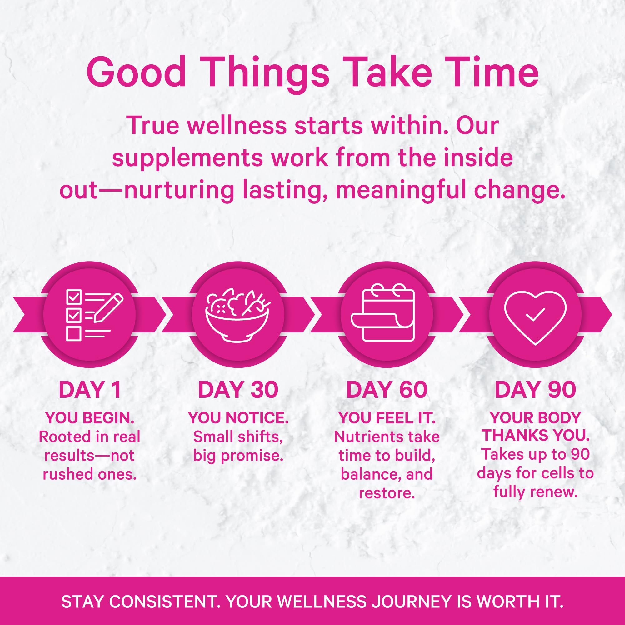 Morning routine shot featuring Pink Stork bottle during daily ritual.