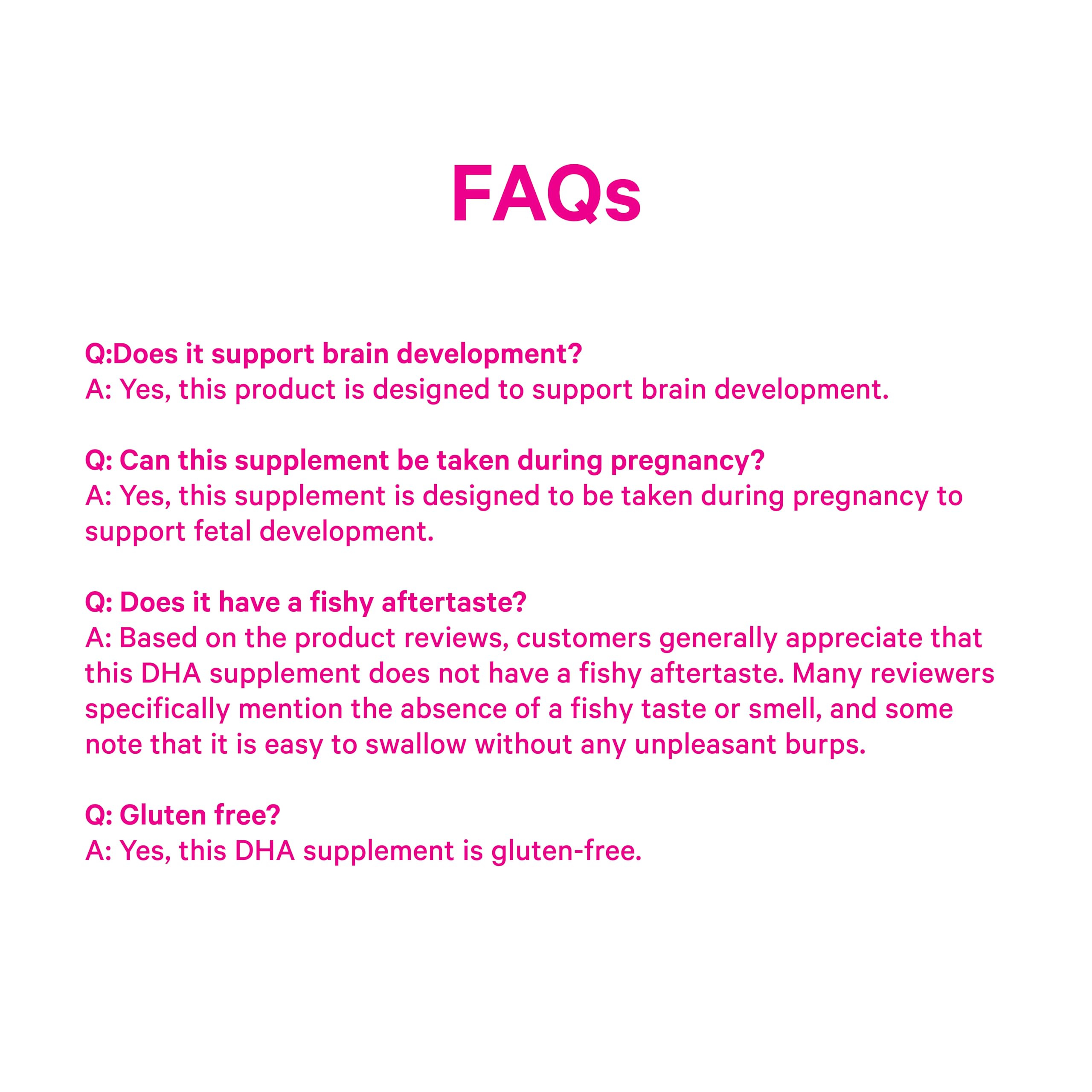 Icon highlighting DHA and EPA benefits for mom and baby with Pink Stork