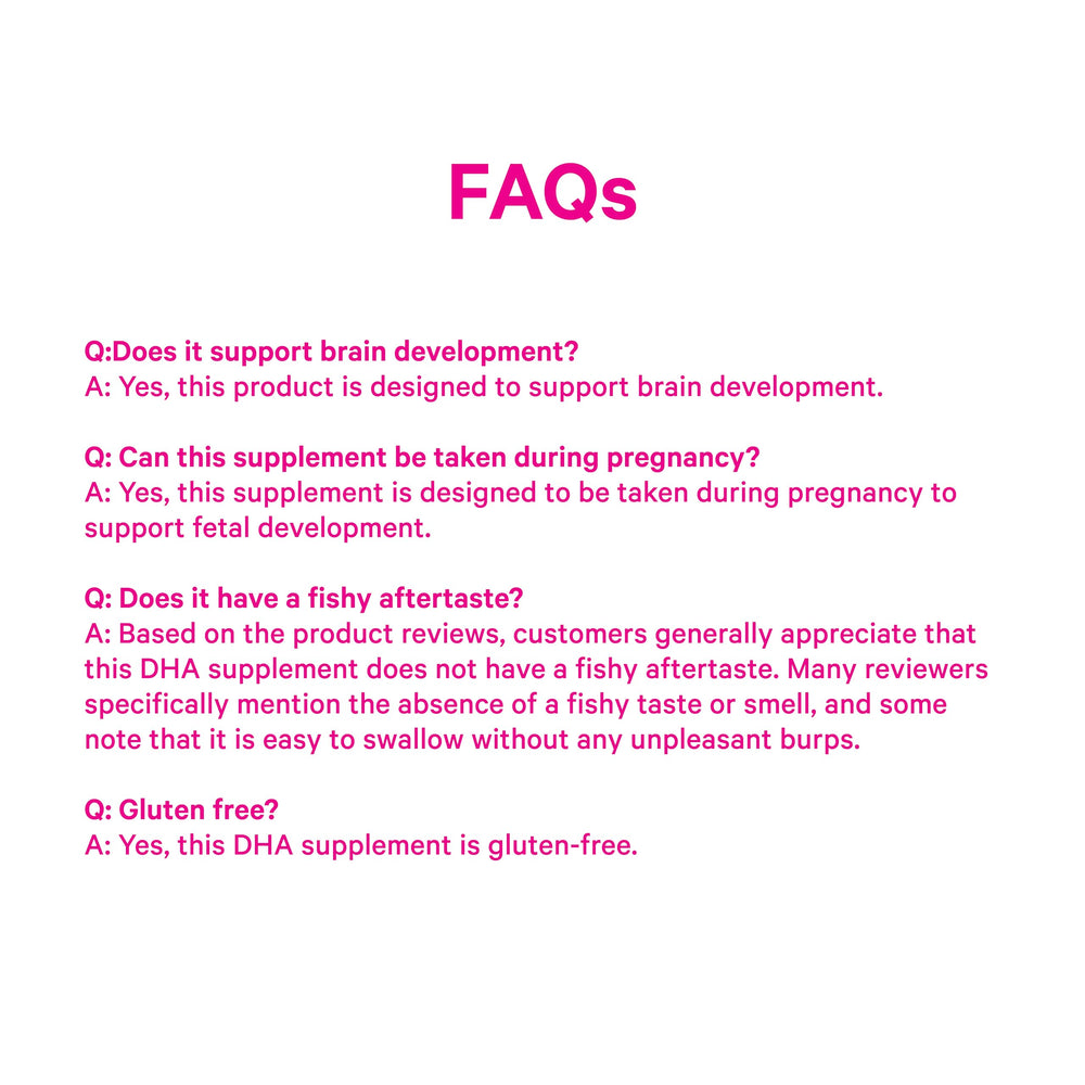 Icon highlighting DHA and EPA benefits for mom and baby with Pink Stork