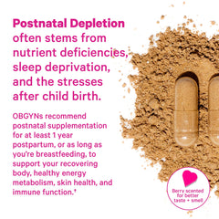 Detail of Pink Stork Mood Support label highlighting third-party testing and purity