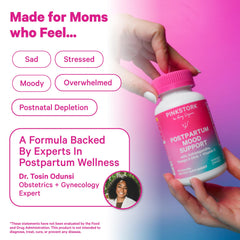 Pink Stork ScentCert tab image illustrating pleasant-tasting vitamins for easier daily routines.