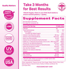 Pink Stork gummies mango pineapple flavor for a pleasant daily ritual.