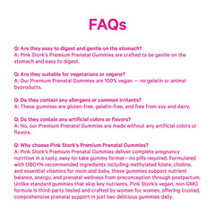 Pink Stork Prenatal Gummies for conception preparation and prenatal planning.