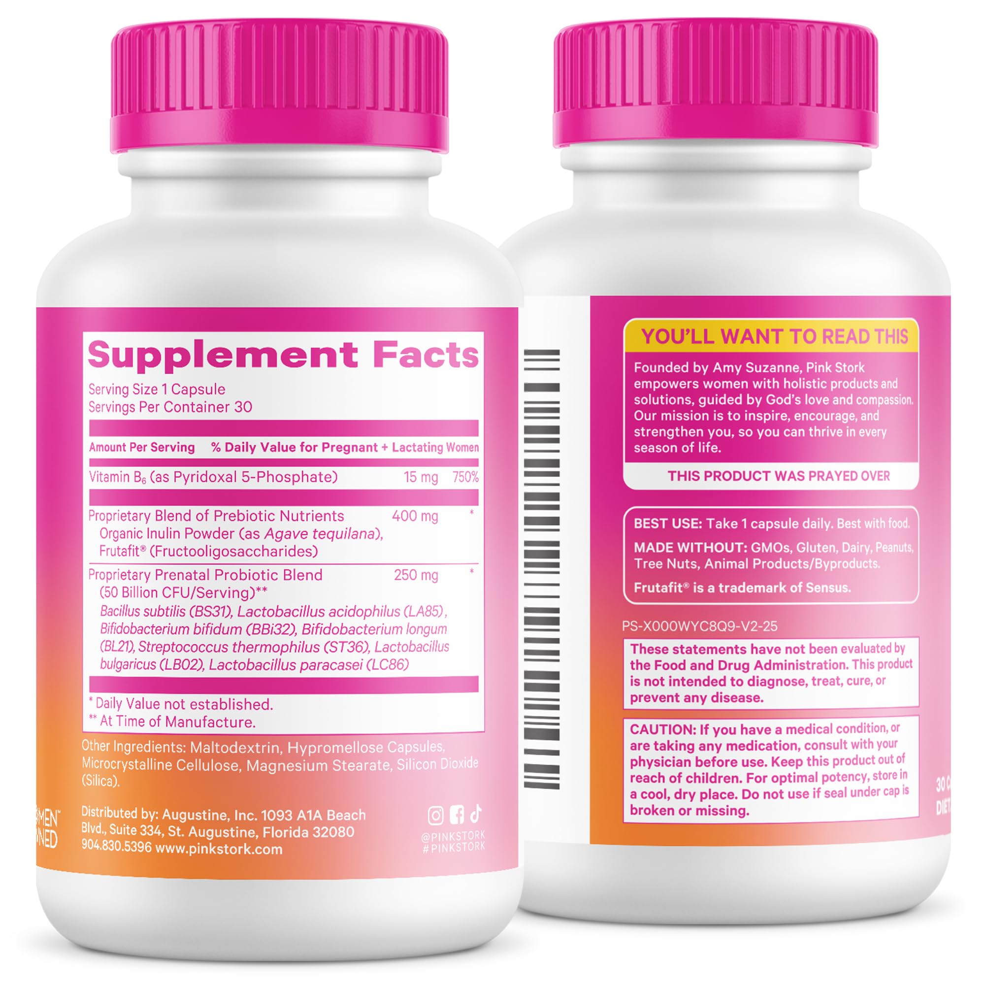 Compact 60-cap bottle fits easily into a daily routine