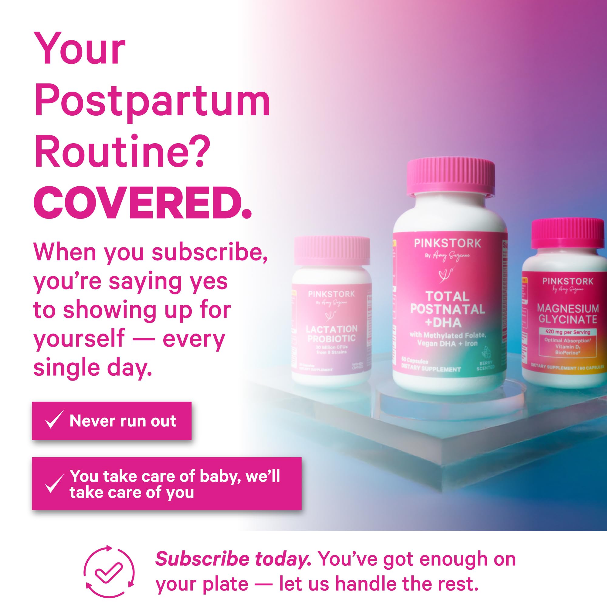 Mint ScentCert insert from Pink Stork enhances the routine