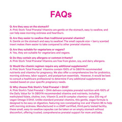 Digestive-friendly formula of Pink Stork Total Prenatal DHA