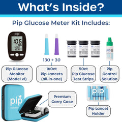 Pip portable setup keeps your diabetes supplies neatly organized.