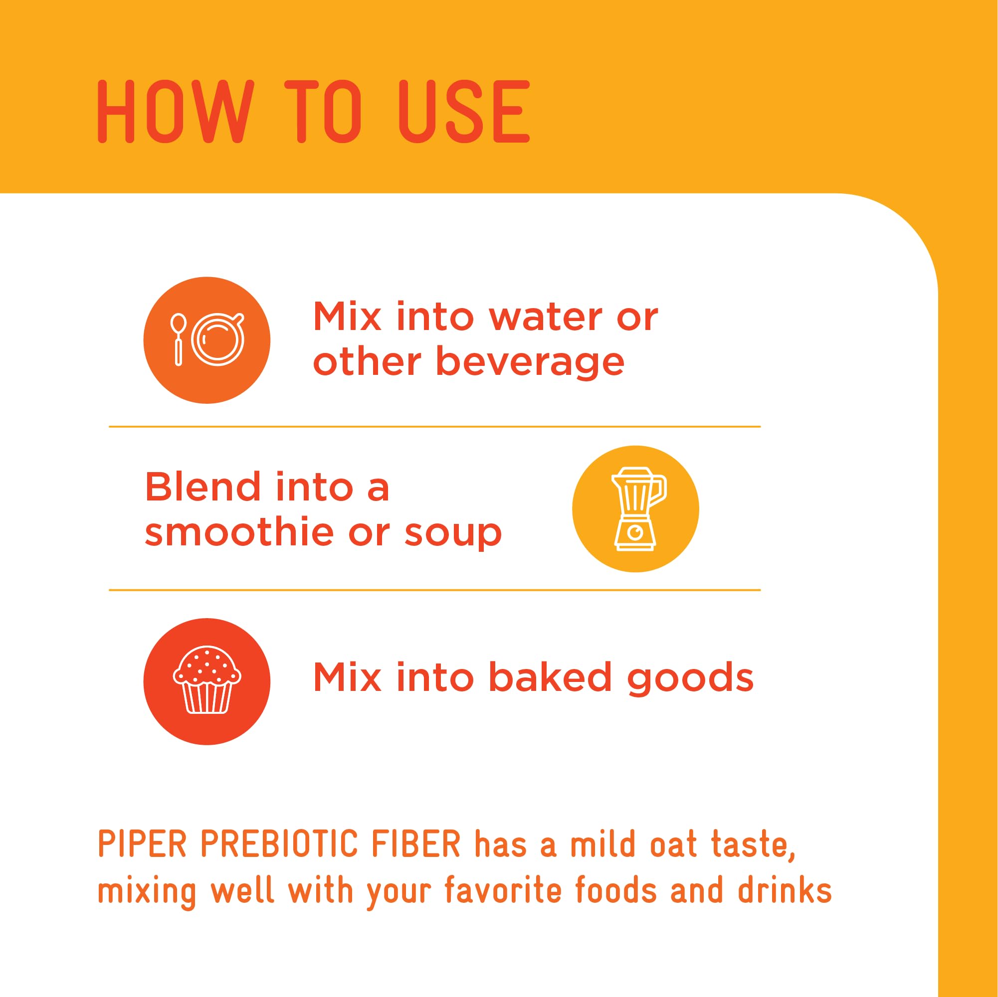 Mixing Piper Prebiotic Fiber in water shows easy incorporation into beverages