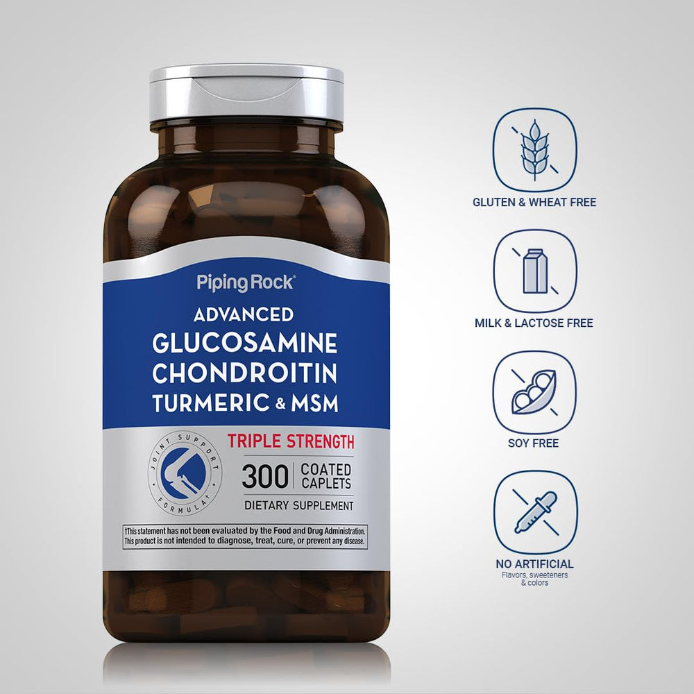 Piping Rock advanced triple-strength label highlights potency and purity in one bottle.