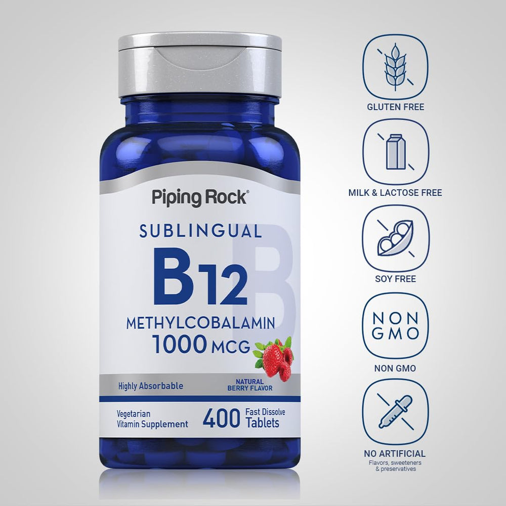 Piping Rock fast-dissolve tablets designed for quick flavor release.