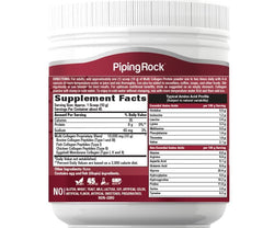 Piping Rock five collagen types label close-up showing versatility