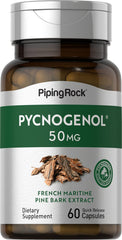Piping Rock Pycnogenol bottle with 60 capsules for daily wellness.