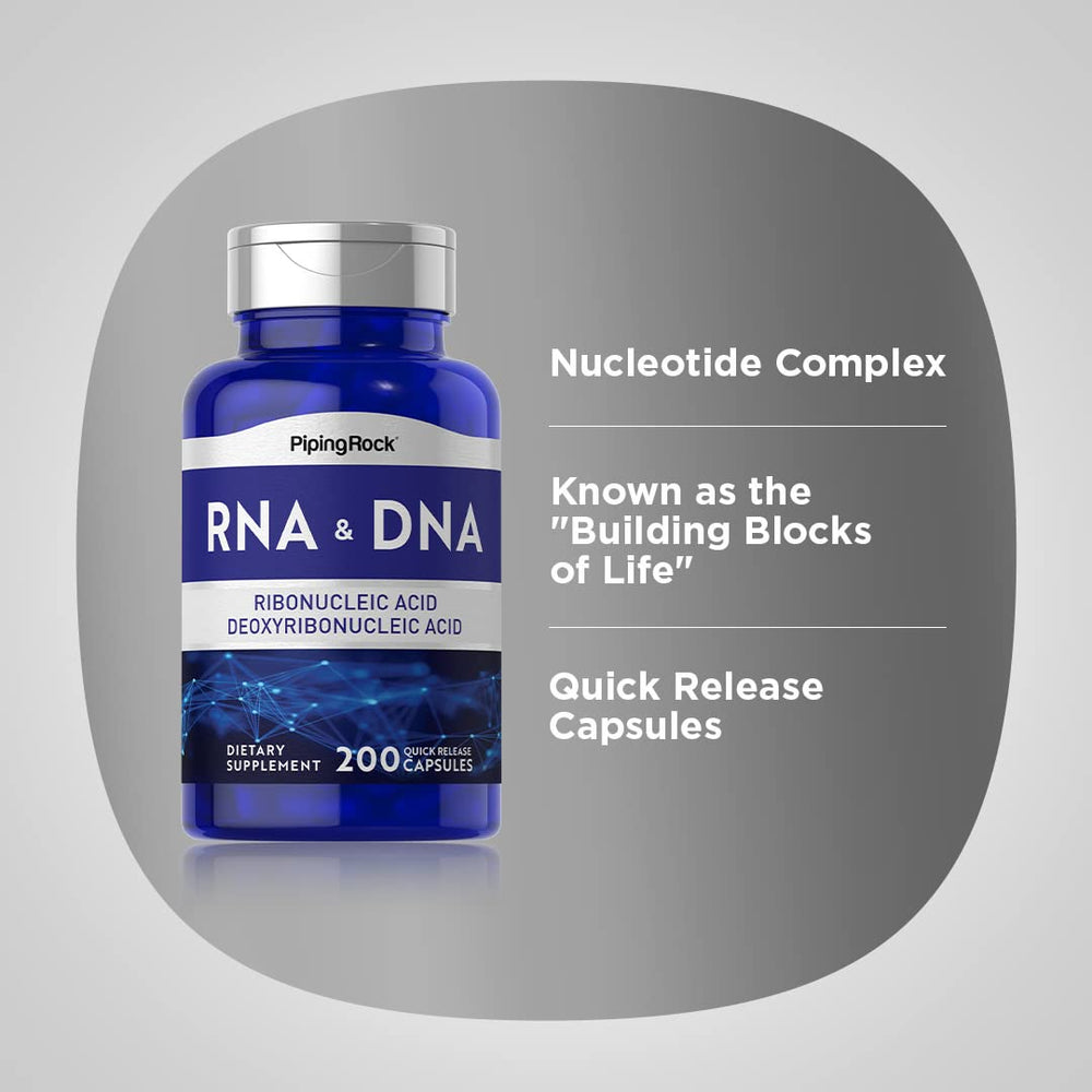 Piping Rock label closeup highlighting nucleotide complex for informed use.