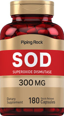 Piping Rock SOD capsules bottle easy daily supplement for wellness