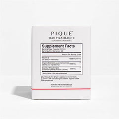 PIQUE liposomal vitamin C pour into glass illustrating fast absorption