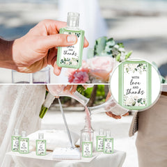 Piuaeue 1 oz travel-size sanitizer, portable for pockets and purses.