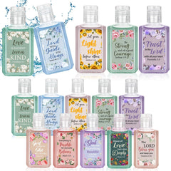 Piuaeue Bible floral design hand sanitizer bottle for on-the-go cleanliness