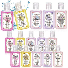 Piuaeue Bible floral design sanitizer for church favors and events