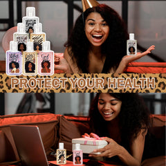 Piuaeue black women mini hand sanitizer design 06 fits purses and desks for quick cleansing