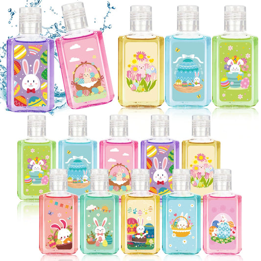 Piuaeue Easter mini hand sanitizer with bunny design, ideal for spring party favors.