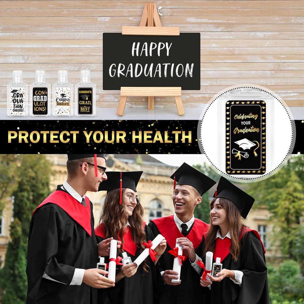 Piuaeue graduation mini hand sanitizer for party favors and celebrations.