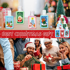 Piuaeue festive hand sanitizers ideal for holiday gifting and events.