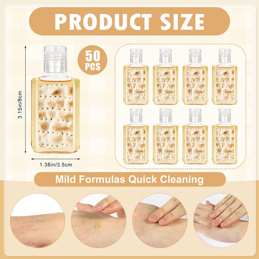 Piuaeue matzah mini sanitizer bottle with Passover motif for convenient travel.