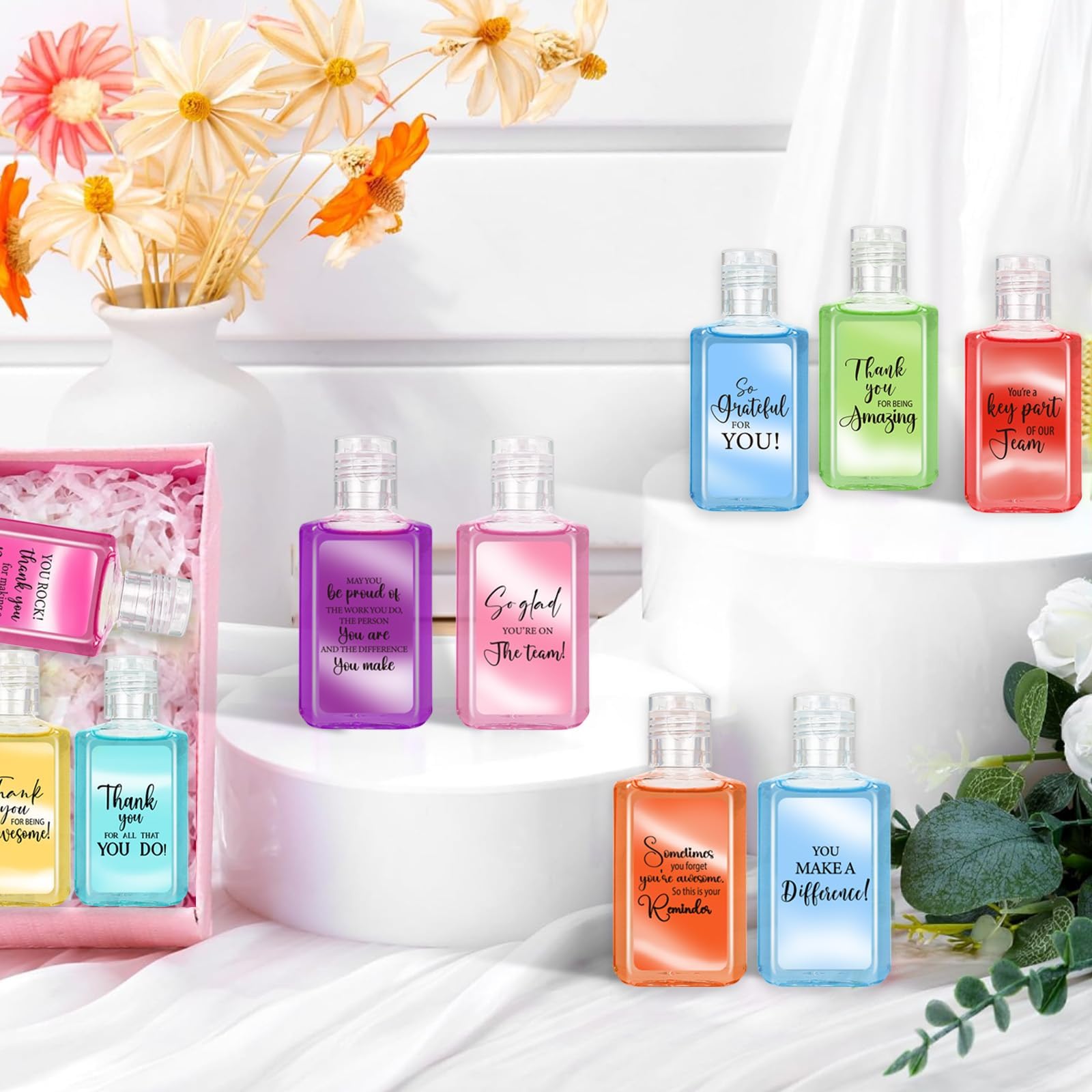 Piuaeue 1oz travel-size sanitizer pack, easy to carry in a bag or desk.