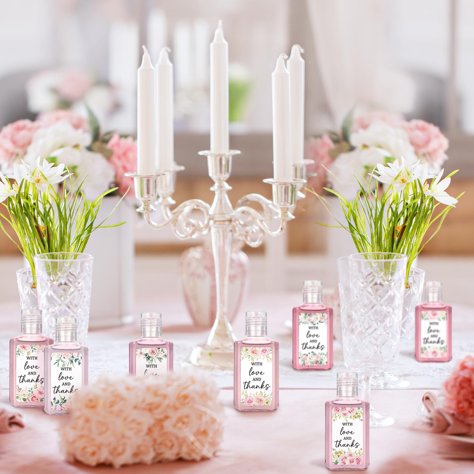Piuaeue travel-size one-ounce hand sanitizer for guests on the go