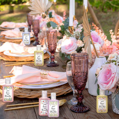 Piuaeue scented hand sanitizer variety for guests and events.