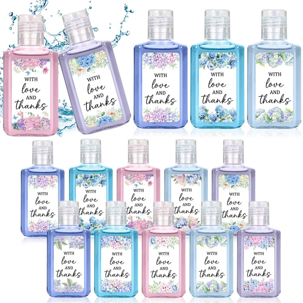 Piuaeue wedding-flower hand sanitizer bulk packs offer elegant guest favors.