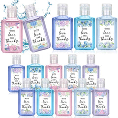 Piuaeue wedding-flower hand sanitizer bulk packs offer elegant guest favors.