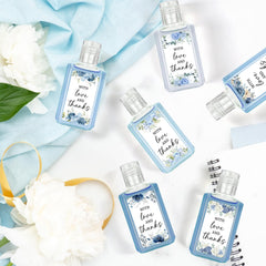Piuaeue wedding flower label hand sanitizer for guest gifts