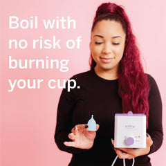 Pixie Cup boiler auto shutoff ensures safe, hands-free use.