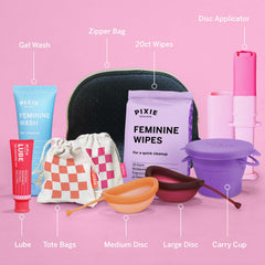 Pixie Cup Pixie Disc Large, secure fit for active days.