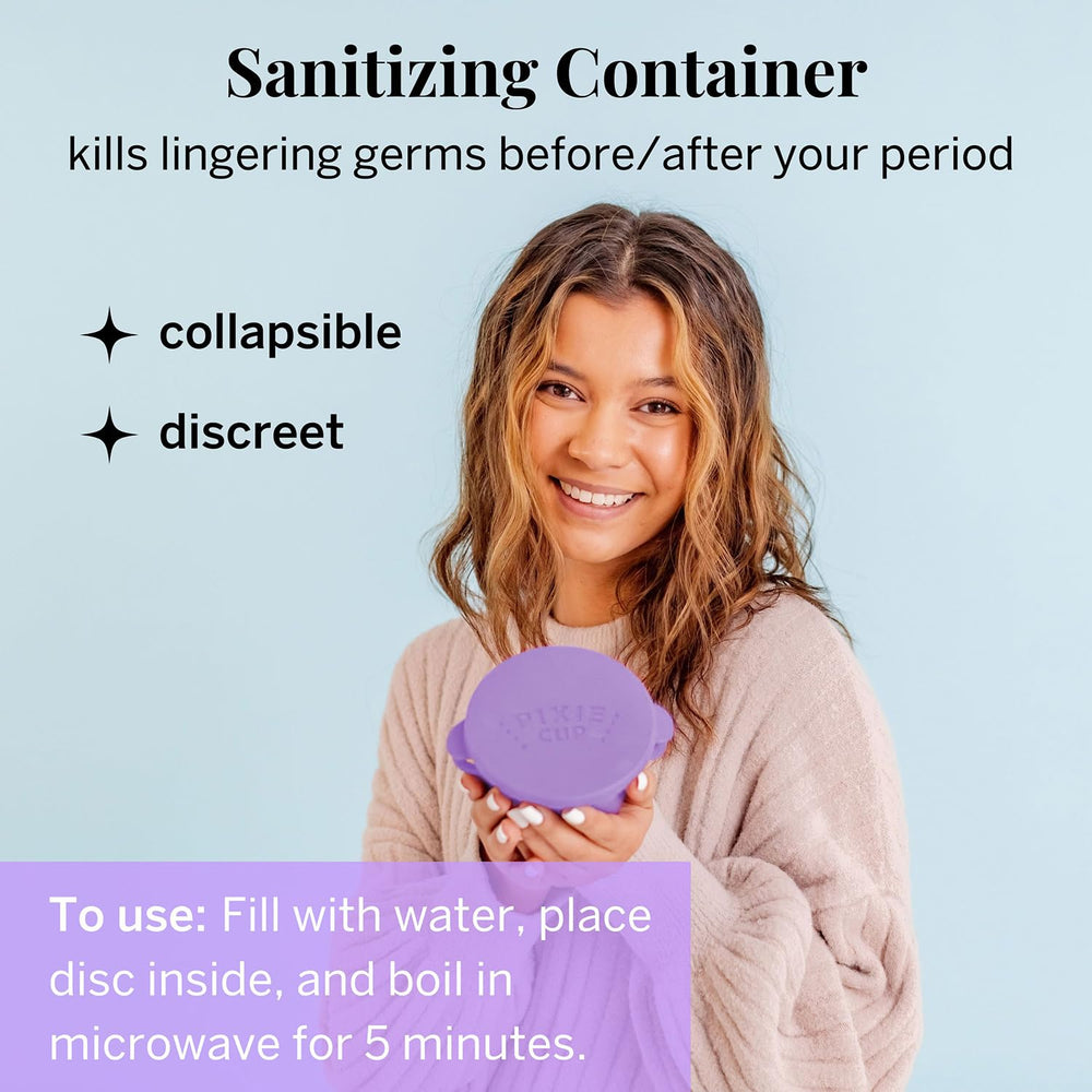 Pixie Cup Pixie Sterilizing Carry Cup, portable hygiene on the go.