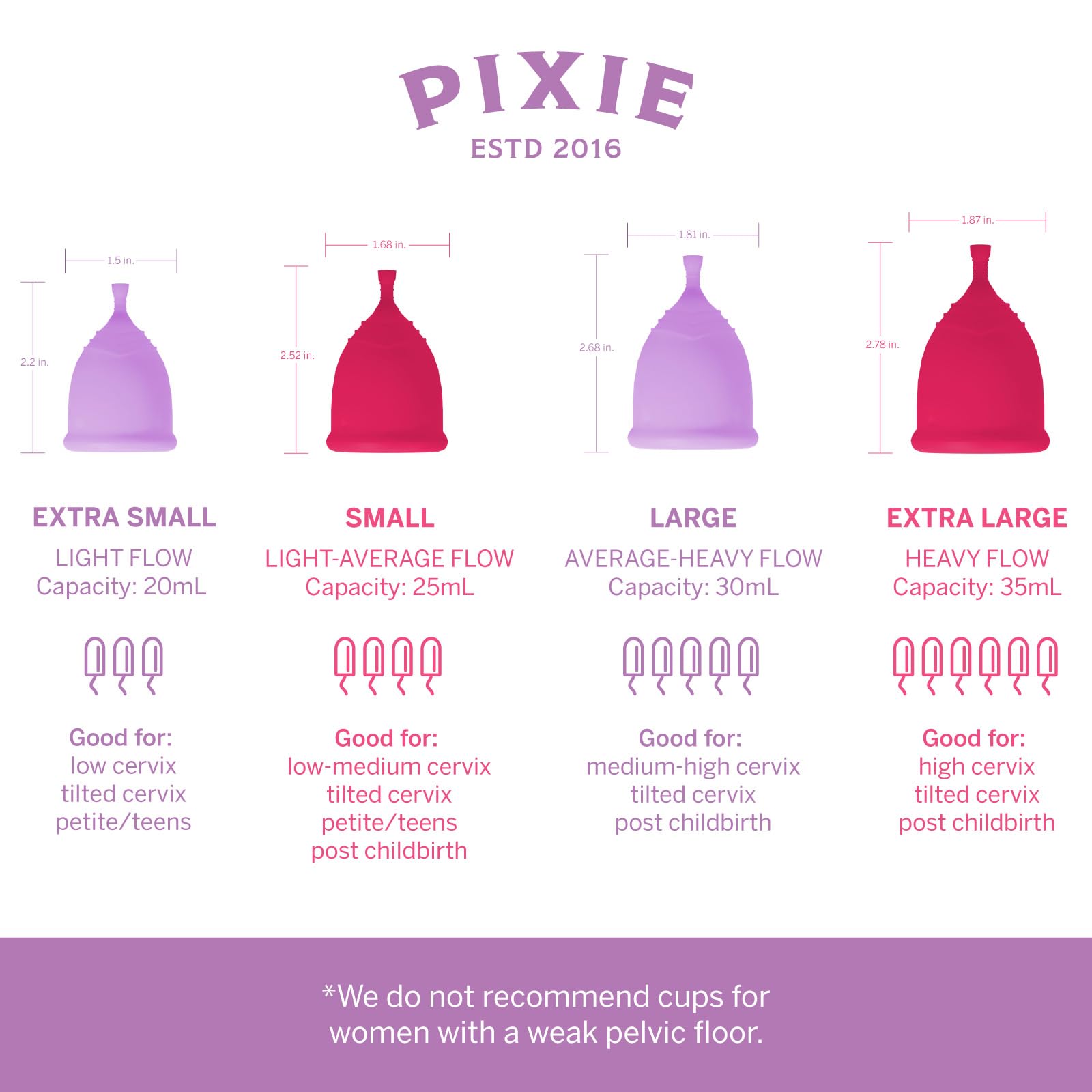 Pixie Cup steamer with automatic shut-off ensuring safe, fast sterilization after use.