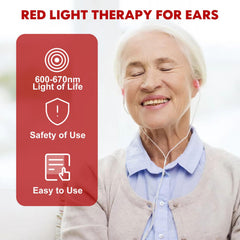 PJJKR red light therapy ears silicone ear tips for comfy fit