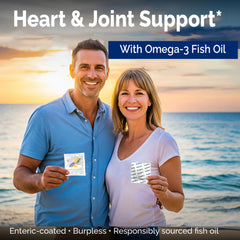 Planet 3 omega-3 burpless fish oil enhances heart-friendly nutrient profile.