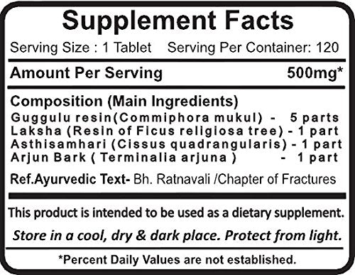 Planet Ayurveda Lakshadi Guggul herbal ingredients display pure botanicals