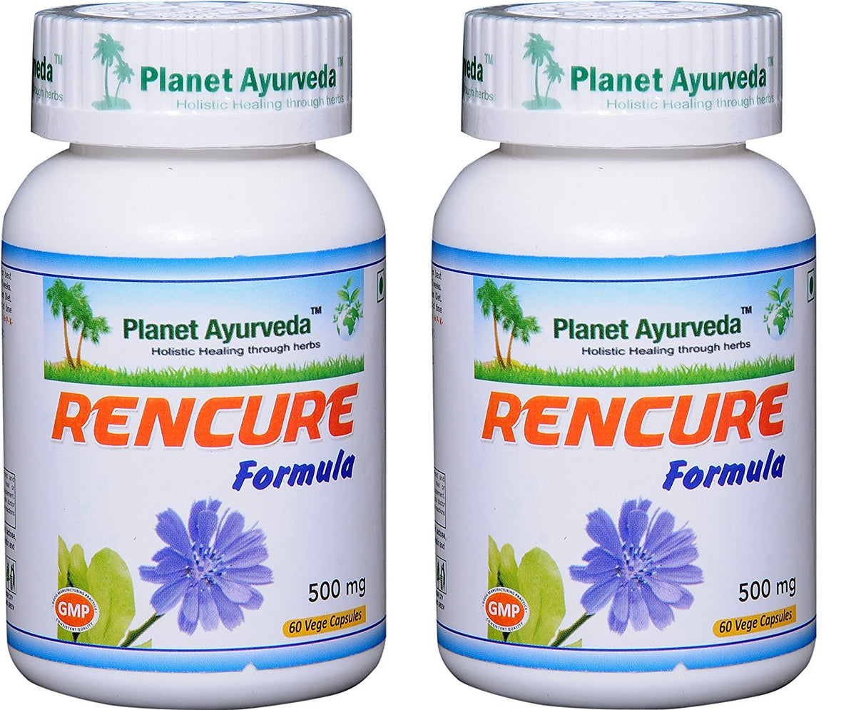 Planet Ayurveda Rencure Formula bottle supports daily general well-being.