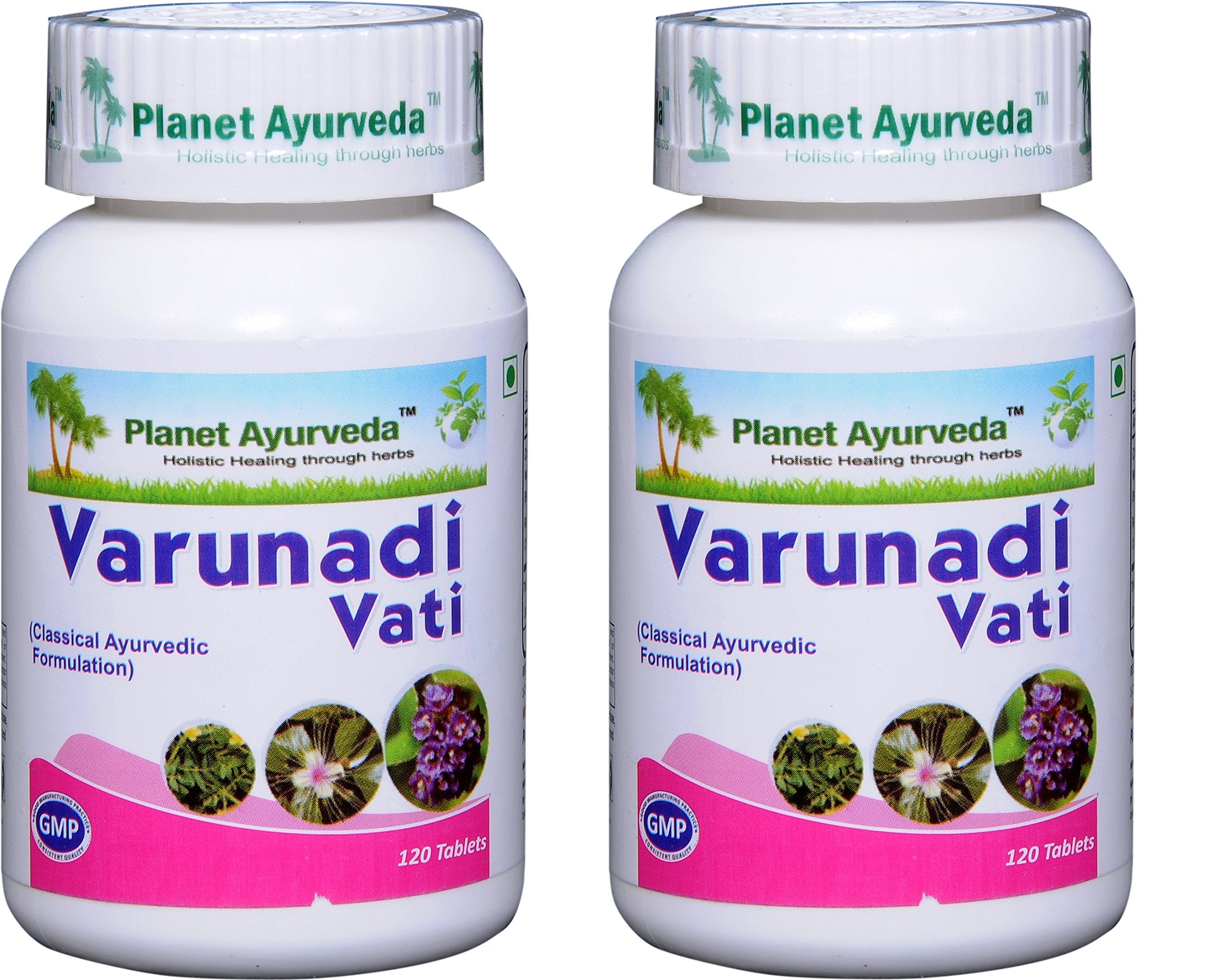 Planet Ayurveda Varunadi Vati bottle front displaying urinary comfort tablets.