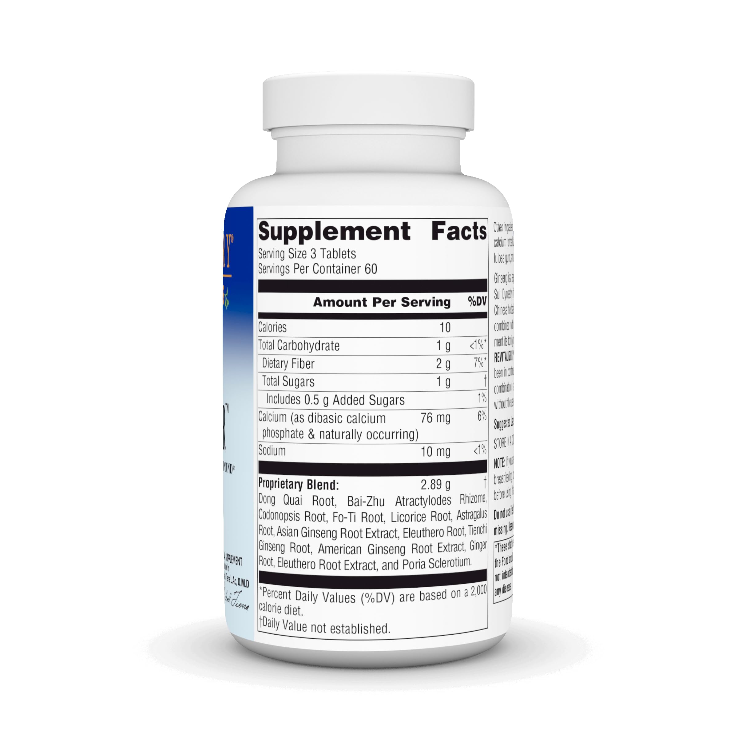 Ginseng Revitalizer tablets close-up for daily vitality and consistent dosing