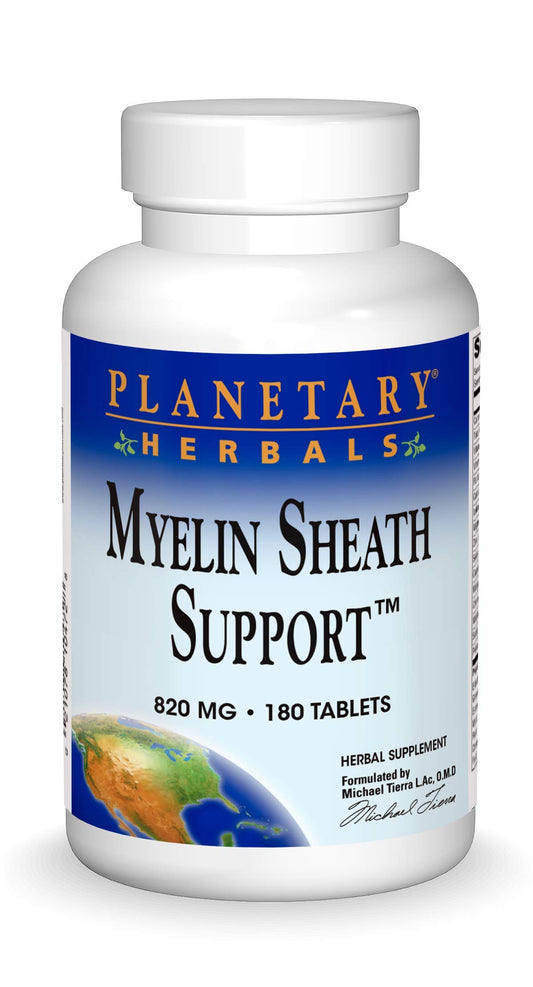 Planetary Herbals Myelin Sheath Support bottle with capsules for nervous system nourishment