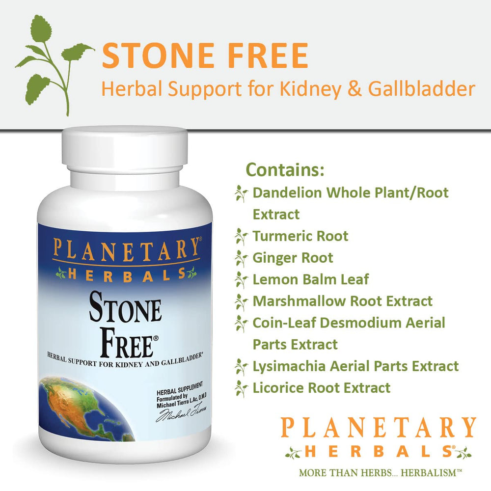 Stone Free packaging box showing brand name and product purpose