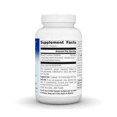 Planetary Herbals Turmeric Gold capsules arranged for a convenient 500 mg daily dose.