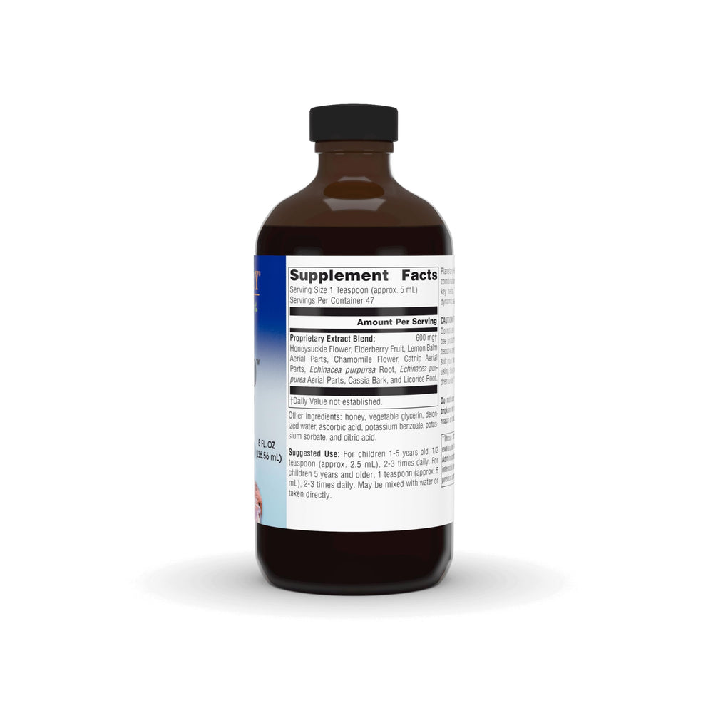 Close-up of Well Child label showing dosage guidance for safe use.