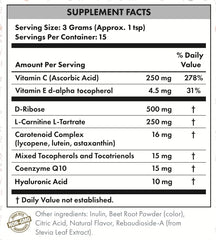 Plant-based superfoods panel underscores antioxidants and potent vitamin E benefits.