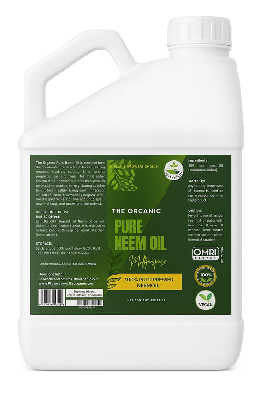 Plant Mama Neem Oil bottle pour for easy leaf application
