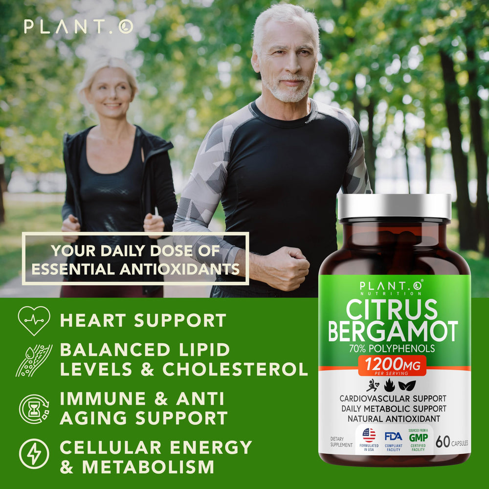 PLANT.O NUTRITION Bergamot extract 70% polyphenols close-up shows potency